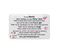 Bestie Carte de vœux d'anniversaire avec inscription « True Friendship Appréciez Remise de diplôme » - Cadeau personnalisé pour meilleur ami - Thank You - Adolescents - Pour aller à l'université - Souvenir de Noël unisexe