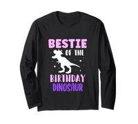 Bestie of The Birthday Dinosaure d'anniversaire pour Enfants Manche Longue