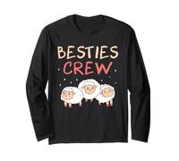 Besties Crew Meilleur Ami Amitié Bête Mignon Besties Manche Longue