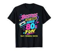 Besties Just Want Have 80s Fun Rétro Vintage Halloween Party T-Shirt