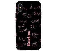Besties Seins drôles Design diversité du Corps Coque pour iPhone X/XS