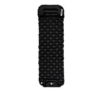 BESTIF Matelas isolant auto-gonflant avec pompe à pied et coussin - Matelas imperméable ultra-léger - Petite taille une fois plié (noir, 190 x 56 x 5,5 cm)
