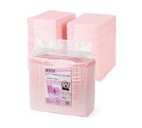BESTIF Tapis d'entraînement pour chien et chiot - Anti-fuite à 6 couches pour animaux de compagnie (100 pièces, 60 x 60 cm, rose)