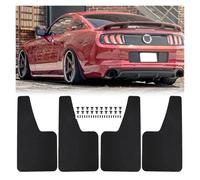 Bestiry Garde-Boue Rouges/Noirs, compatibles avec Ford Mustang Ecoboost GT V6 GT500 GT350 GT-S CS, compatibles avec Shelby Pony GT (4 pièces Noires)