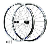 Bestiry Paire de Roues de vélo de Route 700C, Alliage d'aluminium, Frein V-Brake, Jante VTT 30 mm, Roues Avant et arrière à dégagement Rapide, Compatible avec Cassette 7 à 12 Vitesses