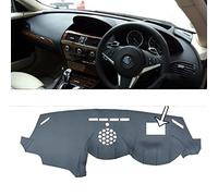 Bestiry Tapis de Tableau de Bord en Cuir, Housse de Protection pour Tableau de Bord, Compatible avec BMW Série 6 E63 E64 630 640D 650I (2003-2010) - Accessoires Auto