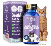 BestLife4Pets Paws Pilules apaisantes pour chats, agression et gestion de l'anxiété pour le stress, pulvérisation, comportement territorial, solution apaisante naturelle pour chats, soulagement de la