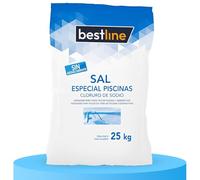 BESTLINE 1 sac de sel de piscine, sel de mer humide idéal pour garder l'eau claire et propre, 25 kg