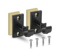 Bestlivings 2 x Pack de 4 supports de rechange pour tringles à rideaux jusqu'à Ø 12 mm en noir (L 2,5 cm + 3,5 cm), supports pour tringles de bistrot, tringles à vitres