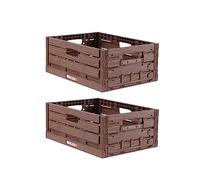 Bestlivings Boîte Pliable 40x30x16,3cm 16L - Lot de 2 Plastique