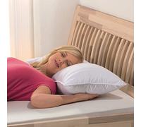 Bestlivings Coussin de soutien de la nuque (40 x 80 cm), de qualité supérieure avec ressorts ensachés, coussin confortable avec coussin intérieur à trois couches