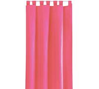 Bestlivings Ellen Rideau décoratif avec bande universelle ou passants, Polyester, pink - rosa, Schlaufenschal 140x175cm