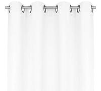 Bestlivings Ellen Rideau décoratif avec œillets, Tissu, Weiß - Schneeweiß, 140x145 cm