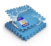 Bestlivings Lot de 16 tapis de protection de sol pour piscine - 50 x 50 x 0,4 cm - 4 m² - Système d'emboîtement robuste extensible à volonté