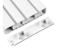 Bestlivings Lot de 2 capuchons latéraux pour rail de rideau, embout de rail à 3 rails avec glissière intérieure, pour compléter le rail coulissant intérieur