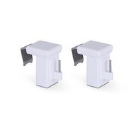 Bestlivings Lot de 2 supports de serrage - pour barres de vitrage - Cadre de fenêtre 10-27 mm - Supports de rechange Klemmfix - Sans perçage, vis, collage, montage facile