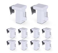 Bestlivings Lot de 20 supports de serrage - Pour barres de vitrage - Cadre de fenêtre 10-27 mm - Supports de rechange Klemmfix - Sans perçage, vis, collage, montage facile