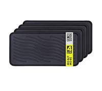 Bestlivings Lot de 4 bacs à chaussures à bord haut (78 x 38 x 2,5 cm) - Tapis d'égouttement pour la maison et le jardin - Étanche