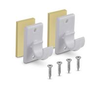 Bestlivings Lot de 4 supports de rechange pour tringles à rideaux jusqu'à Ø 12 mm en blanc (L 2,5 cm), supports pour tringles de café, tringles à vitres