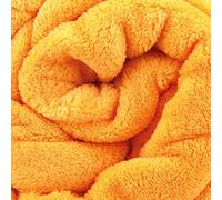 Bestlivings Plaid en microfibre, Polyester, hellorange - marigold, 210x280 cm