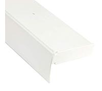 Bestlivings Rail de rideau 3 voies avec panneau, Plastique, Blanc., 360 cm ( 3x120cm )
