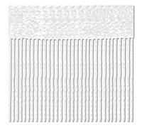 Bestlivings Rideau à fils 140 x 240 cm - Protection contre les insectes - Séparateur de pièce au choix : blanc - blanc perle