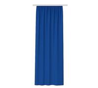Bestlivings Rideau Occultant (140x145cm / 1 pièce) Voilage uni (Bleu) avec Ruban fronceur/Bande Universelle, Panneau décoratif pour fenêtre, Balcon - Rideau décoratif