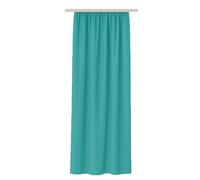 Bestlivings Rideau Occultant (140x245cm / 1 pièce) Voilage uni (Turquoise) avec Ruban fronceur/Bande Universelle, Panneau décoratif pour fenêtre, Balcon - Rideau décoratif