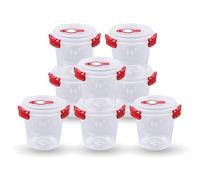 Bestlivings Tontarelli Lot de 2 boîtes de conservation hermétiques pour aliments (0,64 l) - Rouges - Boîtes de conservation hermétiques - Boîtes de conservation pour le yaourt - Sans BPA