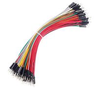 Bestlus Breadboard Jumper Wires 20AWG, Exclusivités Homme-Homme Jumper Cable Wires M/M, 10 Couleurs, Paquet de 120, Tête carrée 0.1'' for Arduino Raspberry Pi (20CM, Homme-Homme)
