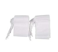 Bestlymood 100Pcs jetables Sachet de The Vide avec Fil Papier a Filtre Etanche