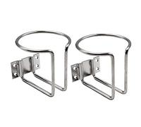 Bestlymood 2 PièCes en Acier Inoxydable Voiture Bateau Anneau Tasse Porte-Bouteille Porte-Bouteille pour Marine Yacht Un Camion Camping Voiture