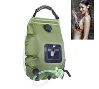 Bestlymood 20L Camping en Plein Air Douche Sac d'eau Camping Alpinisme Sac de Solaire Portable Bain en Plein Air Sac de Stockage de l'eau Non-Toxique de l'environnement PVC Sac