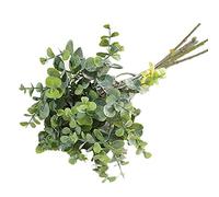 Bestlymood 6 PièCes SéRies Feuilles D'Eucalyptus Artificielles en Plastique Bouquet pour Accueil DéCoration de Mariage de No？L Petit Faux Feuillage Faux-Billets Plante à Feuilles Vert