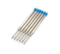 Bestlymood 6 Recharges pour Stylo à Bille 10 Cm Bleu Grosses Recharges