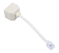 Bestlymood Adaptateur de Ligne de Telephone Jack RJ11 Male vers Double RJ11 Femelle