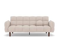 Bestmobilier - Adam - Canapé Convertible clic-clac 2 Places en Tissu texturé, Beige