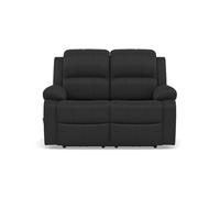 Bestmobilier Armand - Canapé 2 Places - Canapé Relax Électrique en Simili, Noir, Assise Confortable, Dossier Moelleux, Design Moderne pour Salon