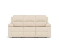 Bestmobilier - Armand - Canapé 3 Places Relax électrique en Simili, Beige