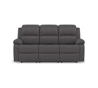 Bestmobilier - Armand - Canapé 3 Places Relax électrique en Simili, Gris