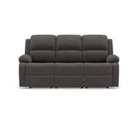Bestmobilier - Armand - Canapé 3 Places Relax électrique en Velours côtelé, Gris