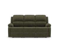 Armand - Canapé 3 places relax électrique en velours côtelé - Vert Vert G