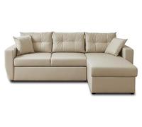 Bestmobilier Astoria - canapé d'angle réversible 4 Places - Convertible avec Coffre - en Simili