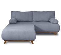 Bestmobilier - Canapé Convertible avec Coffre Cristal en Velours - Canapé Lit - Sofa Gris 3 Places - Salon