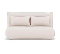 Candice - Banquette 2 places convertible clic-clac en velours côtelé - Beige