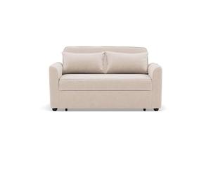 Bestmobilier - Ernest - Canapé Droit 2 Places Convertible en Velours côtelé, Beige