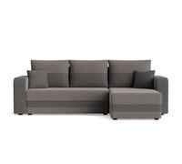 Bestmobilier Harvey - canapé d'angle réversible - Convertible - avec Coffre - en Tissu - 4 Places - Style Contemporain
