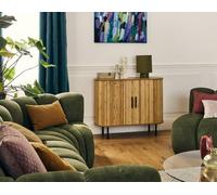 Bestmobilier - Kofu - Buffet Bas - Bambou - 100 cm, Bois/Noir