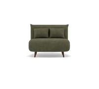 Bestmobilier Lumi - Banquette Convertible clic-clac 1 Place en Velours côtelé