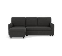 Bestmobilier Meiya - canapé d'angle réversible 4 Places Convertible avec Coffre en Tissu